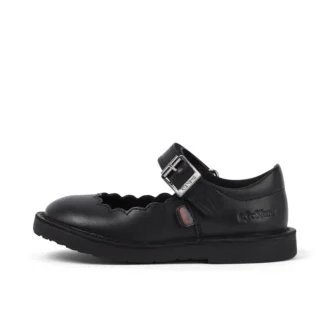 Adlar MJ Scallop Leather Black για κορίτσια