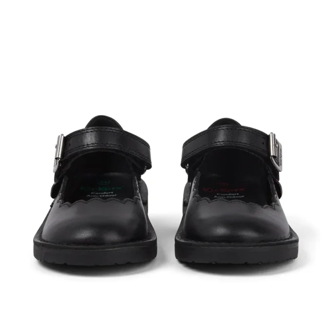 Adlar MJ Scallop Leather Black για κορίτσια Adlar MJ Scallop Leather Black για κορίτσια