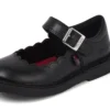 Adlar MJ Scallop Leather Black για κορίτσια Adlar MJ Scallop Leather Black για κορίτσια