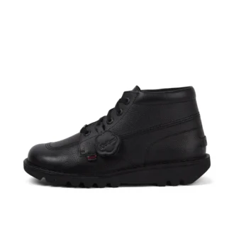 Ανδρικά δερμάτινα μποτάκια Kick Hi Tab Μαύρα
