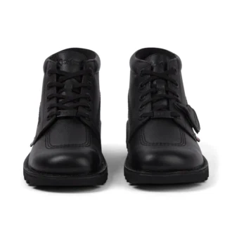Ανδρικά δερμάτινα μποτάκια Kick Hi Tab Μαύρα