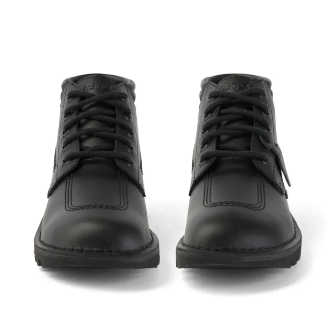 Ανδρικά Kick Hi με επένδυση, δέρμα, μαύρα Ανδρικά Kick Hi με επένδυση, δέρμα, μαύρα