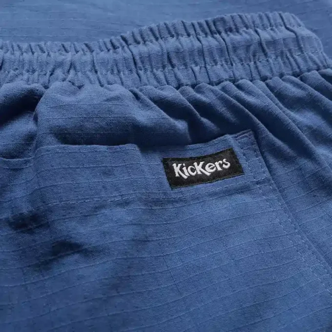 Ανδρικό παντελόνι Kickers με κορδόνι και φαρδιά γραμμή, μπλε Ανδρικό παντελόνι Kickers με κορδόνι και φαρδιά γραμμή, μπλε