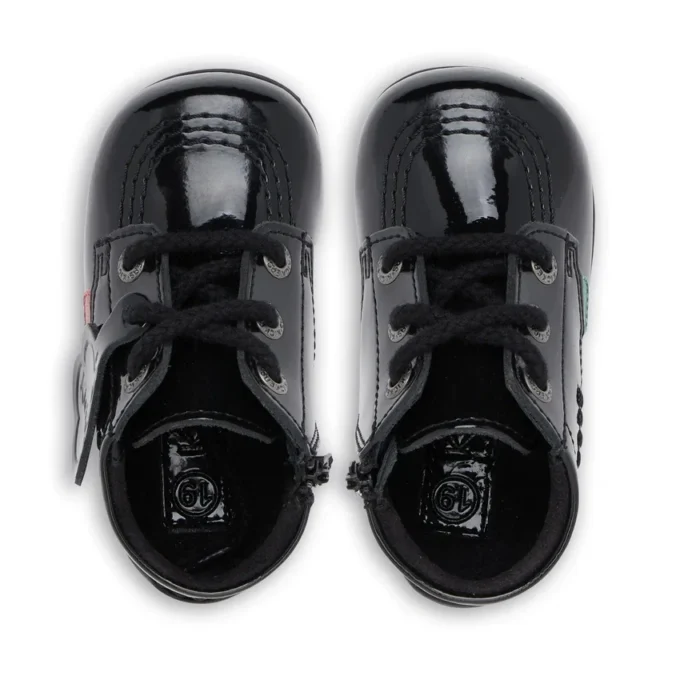 Baby Kick Hi B Zip Λουστρίνι Μαύρο