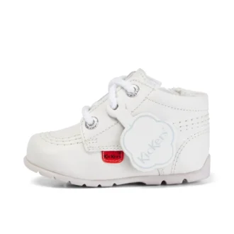 Baby Kick Hi Δερμάτινα Λευκά