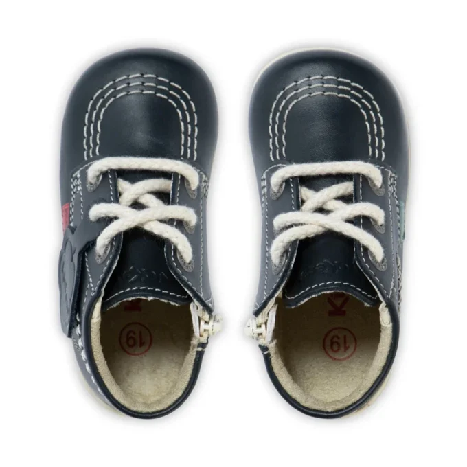 Baby Kick Hi Leather Navy Baby Kick Hi Leather Navy