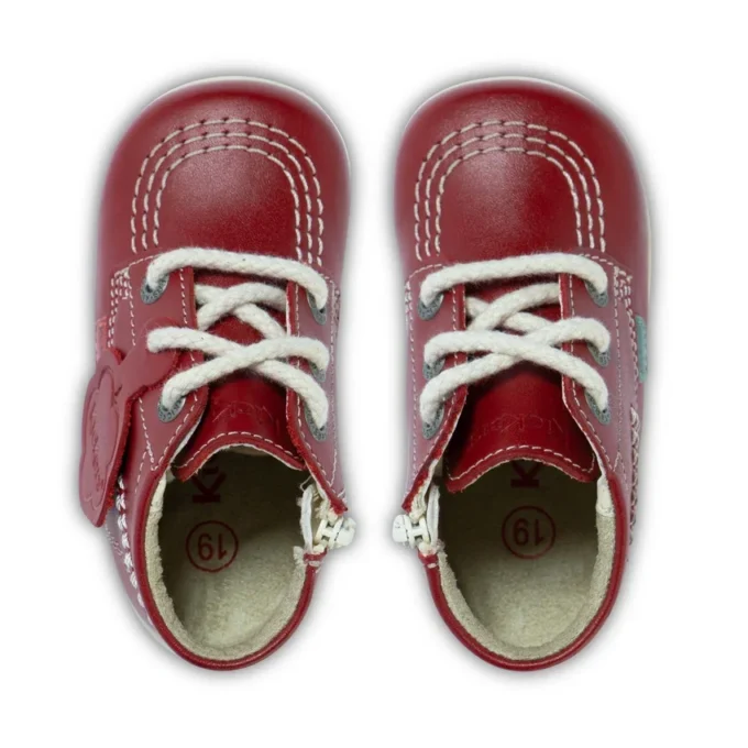Baby Kick Hi Leather Red Baby Kick Hi Leather Red