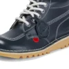 Ενήλικα Unisex Δερμάτινα Kick Hi Core Navy