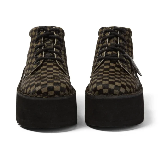 Ενήλικες Unisex Kick Hi Platform Leather Μαύρο/Κακί Ενήλικες Unisex Kick Hi Platform Leather Μαύρο/Κακί