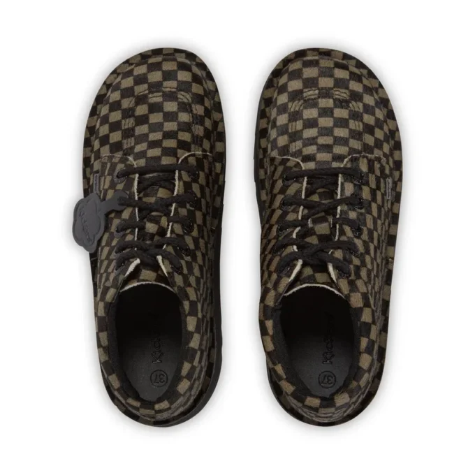 Ενήλικες Unisex Kick Hi Platform Leather Μαύρο/Κακί Ενήλικες Unisex Kick Hi Platform Leather Μαύρο/Κακί