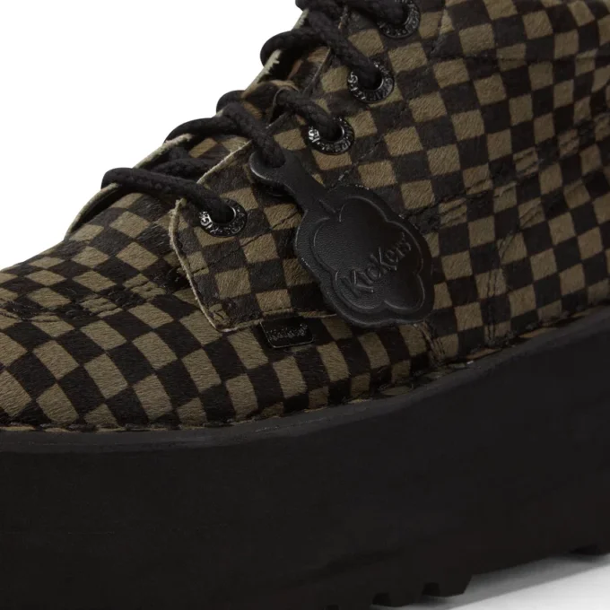 Ενήλικες Unisex Kick Hi Platform Leather Μαύρο/Κακί Ενήλικες Unisex Kick Hi Platform Leather Μαύρο/Κακί