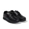 Fragma Lace 4 Eyelet Leather Black για εφήβους