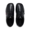 Fragma Lace 4 Eyelet Leather Black για εφήβους