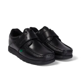Fragma Strap Leather Black για νεαρούς άνδρες
