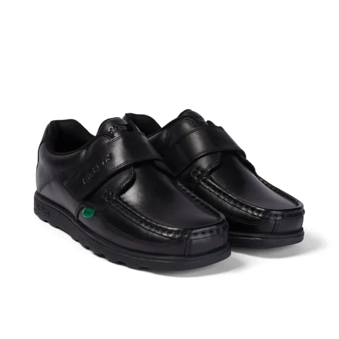 Fragma Strap Leather Black για νεαρούς άνδρες