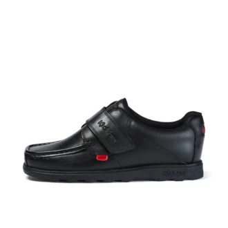 Fragma Strap Leather Black για νεαρούς άνδρες