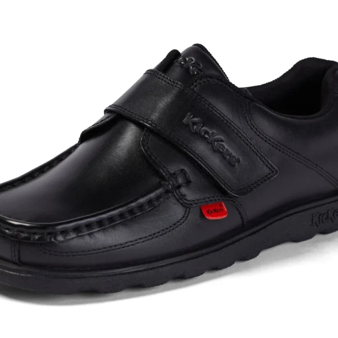 Fragma Strap Leather Black για νεαρούς άνδρες