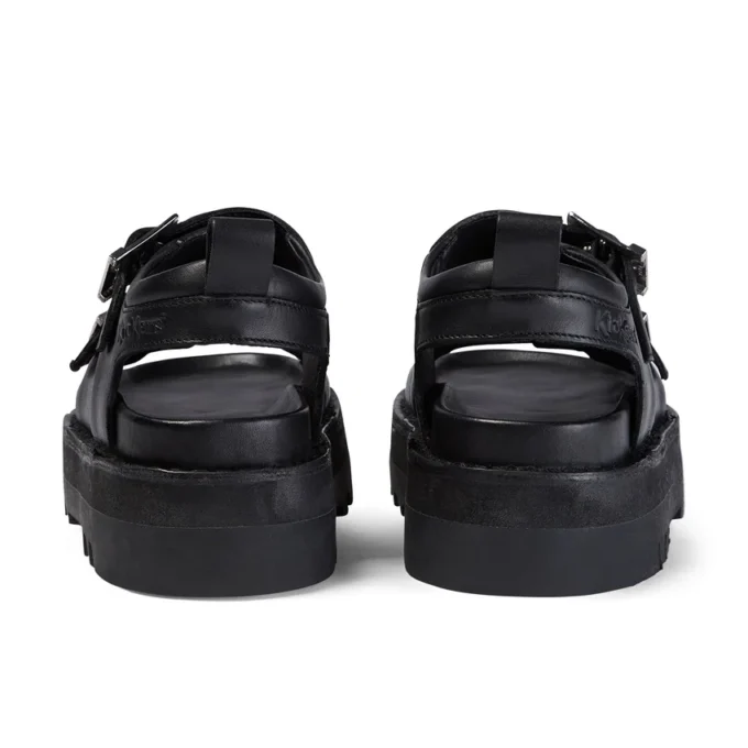 Γυναικεία δερμάτινα σανδάλια Knox Lo Buckle Μαύρα Γυναικεία δερμάτινα σανδάλια Knox Lo Buckle Μαύρα