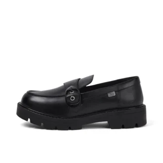 Γυναικεία Kori Monk Strap Δέρμα Μαύρο