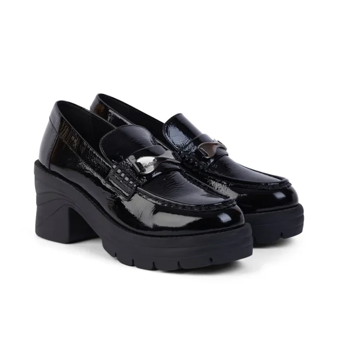 Γυναικεία Loafer Edie από λουστρίνι, μαύρο Γυναικεία Loafer Edie από λουστρίνι, μαύρο