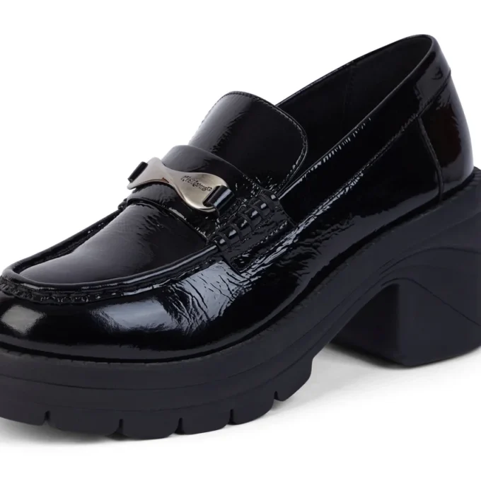 Γυναικεία Loafer Edie από λουστρίνι, μαύρο Γυναικεία Loafer Edie από λουστρίνι, μαύρο