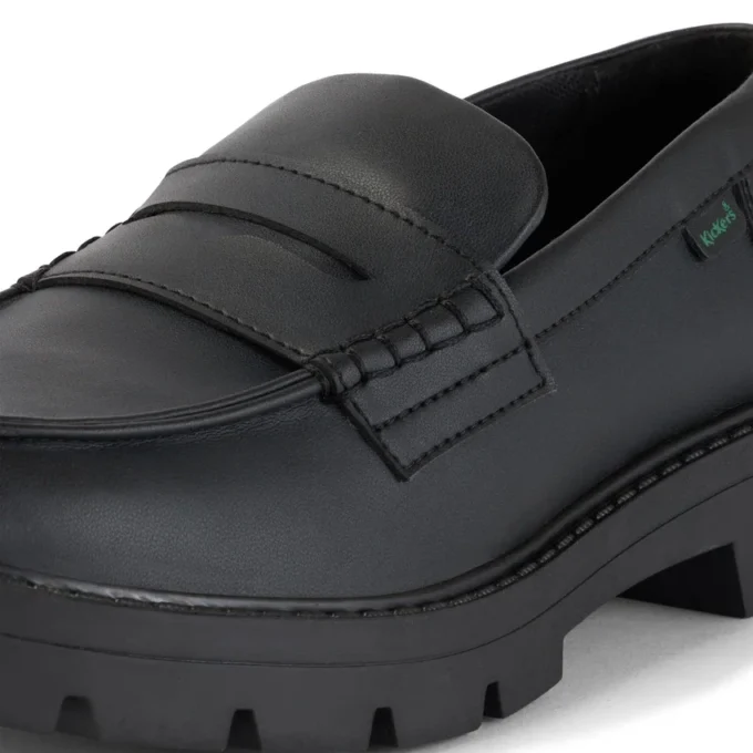 Γυναικεία παπούτσια Kori Loafer από δερματίνη Μαύρα Γυναικεία παπούτσια Kori Loafer από δερματίνη Μαύρα