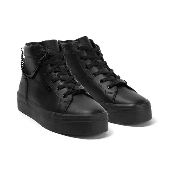 Γυναικεία Tovni Hi Stack Chain Leather Black
