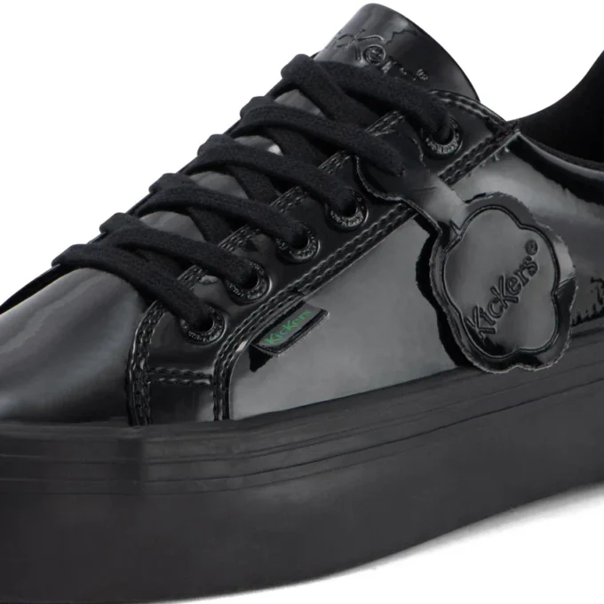 Γυναικεία Tovni stack Leather Alternative Patent Leather Black