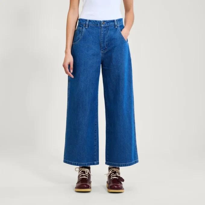 Γυναικείο Kickers Classic Wide Leg Jean Μπλε Γυναικείο Kickers Classic Wide Leg Jean Μπλε