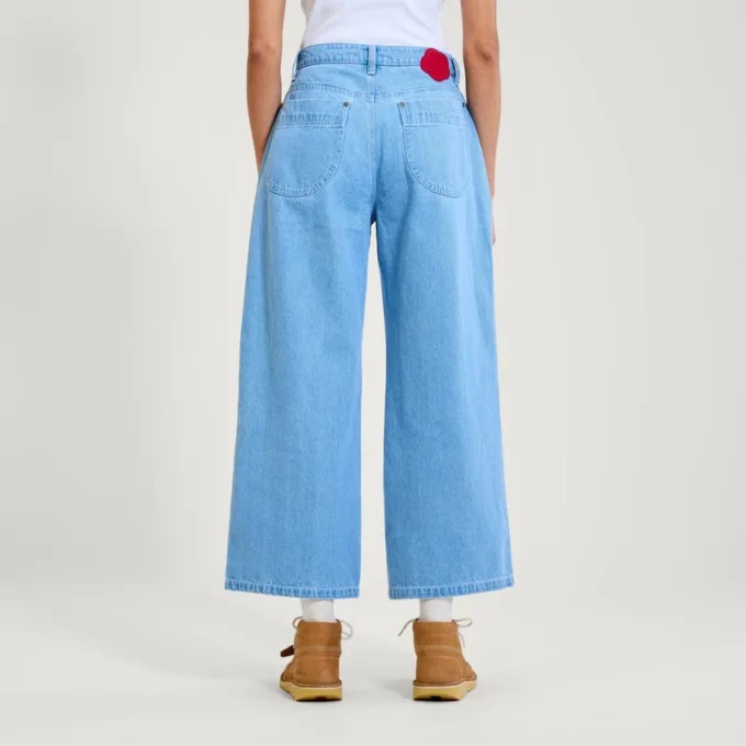 Γυναικείο Kickers Classic Wide Leg Jean Μπλε Γυναικείο Kickers Classic Wide Leg Jean Μπλε
