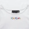 Γυναικείο κλασικό ριμπ γιλέκο Kickers σε λευκό χρώμα Γυναικείο κλασικό ριμπ γιλέκο Kickers σε λευκό χρώμα