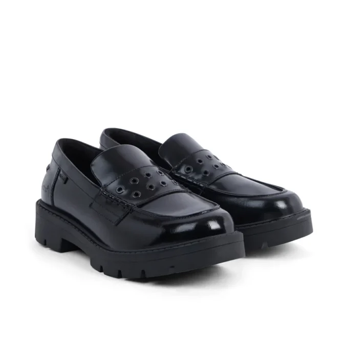 Γυναικείο Loafer Kori με καρφιά, δέρμα, μαύρο Γυναικείο Loafer Kori με καρφιά, δέρμα, μαύρο