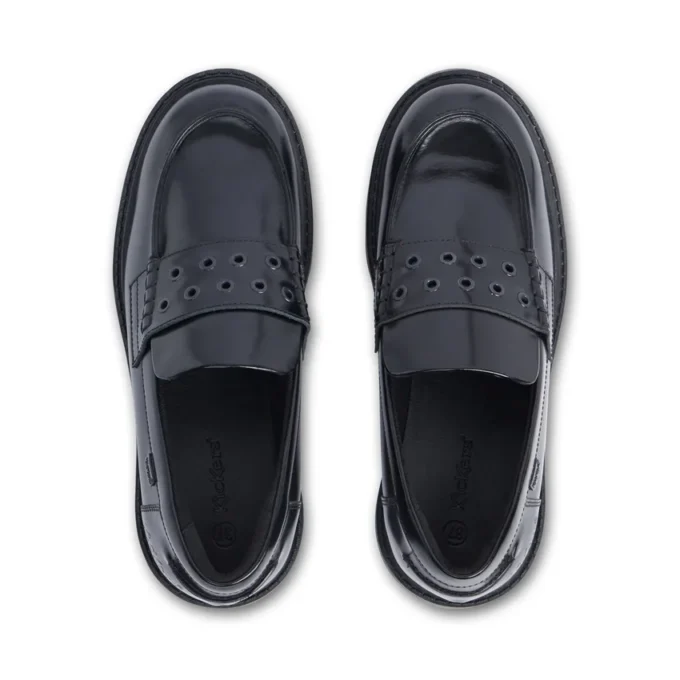 Γυναικείο Loafer Kori με καρφιά, δέρμα, μαύρο Γυναικείο Loafer Kori με καρφιά, δέρμα, μαύρο