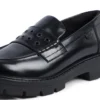 Γυναικείο Loafer Kori με καρφιά, δέρμα, μαύρο Γυναικείο Loafer Kori με καρφιά, δέρμα, μαύρο
