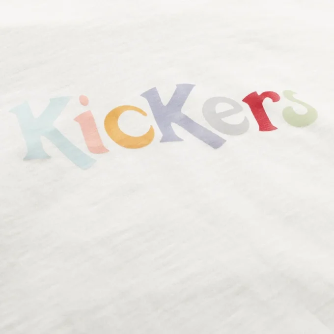 Γυναικείο μπλουζάκι Kickers Classic με στρογγυλό λαιμό, λευκό Γυναικείο μπλουζάκι Kickers Classic με στρογγυλό λαιμό, λευκό