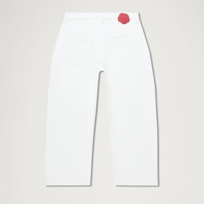 Γυναικείο τζιν Kickers Classic Barrel Leg λευκό Γυναικείο τζιν Kickers Classic Barrel Leg λευκό