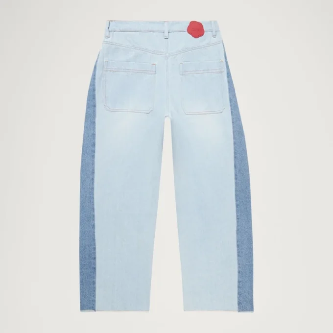Γυναικείο τζιν Kickers Classic Wide Leg Barrel μπλε Γυναικείο τζιν Kickers Classic Wide Leg Barrel μπλε