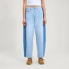 Γυναικείο τζιν Kickers Classic Wide Leg Barrel μπλε Γυναικείο τζιν Kickers Classic Wide Leg Barrel μπλε