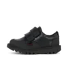 Infant Boys Kick Scuff Twin Leather Black Infant Boys Kick Scuff Twin Leather Black