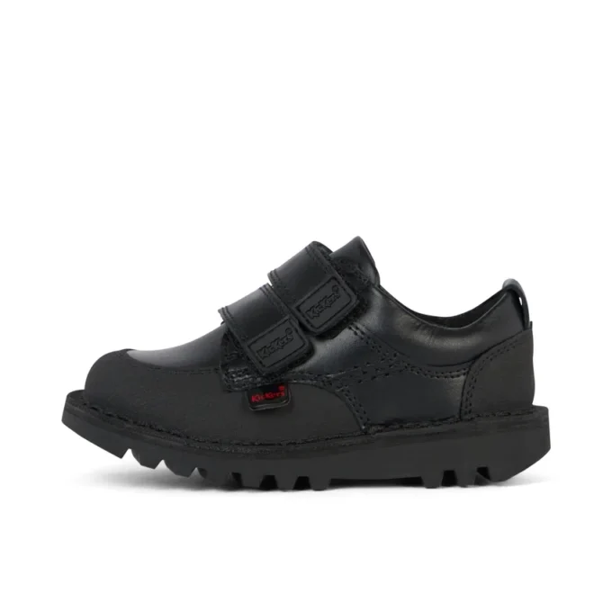 Infant Boys Kick Scuff Twin Leather Black Infant Boys Kick Scuff Twin Leather Black