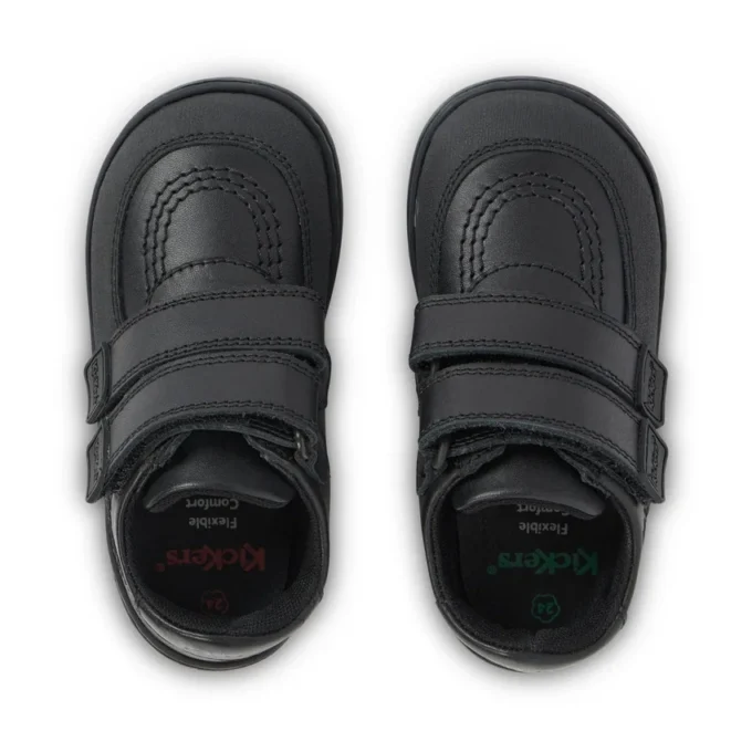 Infant Boys Kick Scuff Twin Leather Black Infant Boys Kick Scuff Twin Leather Black