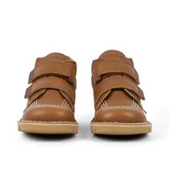 Infant Unisex Kick Hi Roll Leather Tan