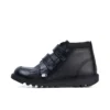 Junior Boys Kick Hi Scuff Leather Black Junior Boys Kick Hi Scuff Leather Black