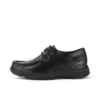 Junior Boys Reasan Moc Leather Black Junior Boys Reasan Moc Leather Black