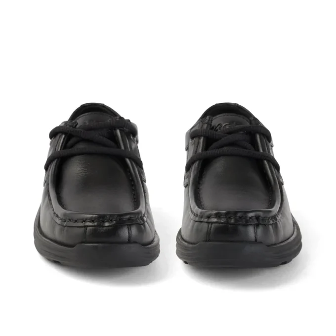 Junior Boys Reasan Moc Leather Black Junior Boys Reasan Moc Leather Black