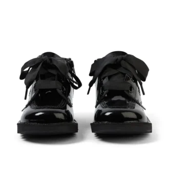 Junior Girls Kick Hi Ribbon Λουστρίνι Μαύρο