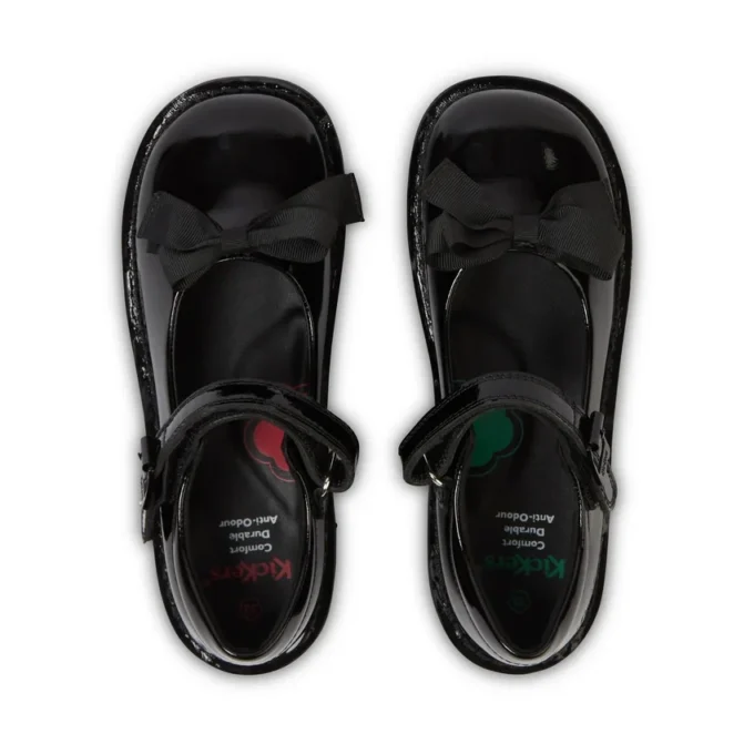 Junior Girls Kick Mj Bow Patent Leather Black