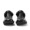 Junior Girls Kick T-Bar Vel Leather Black Junior Girls Kick T-Bar Vel Leather Black