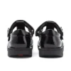 Junior Girls Kick T-Bar Vel Patent Leather Black Junior Girls Kick T-Bar Vel Patent Leather Black