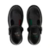 Junior Girls Kori T Bar Leather Black